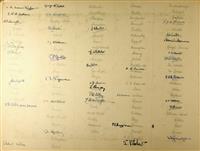 cc02016B 1939 signatures.jpg; cc02016; Cambridge University Christ's College 1939 Matriculation; Photograph